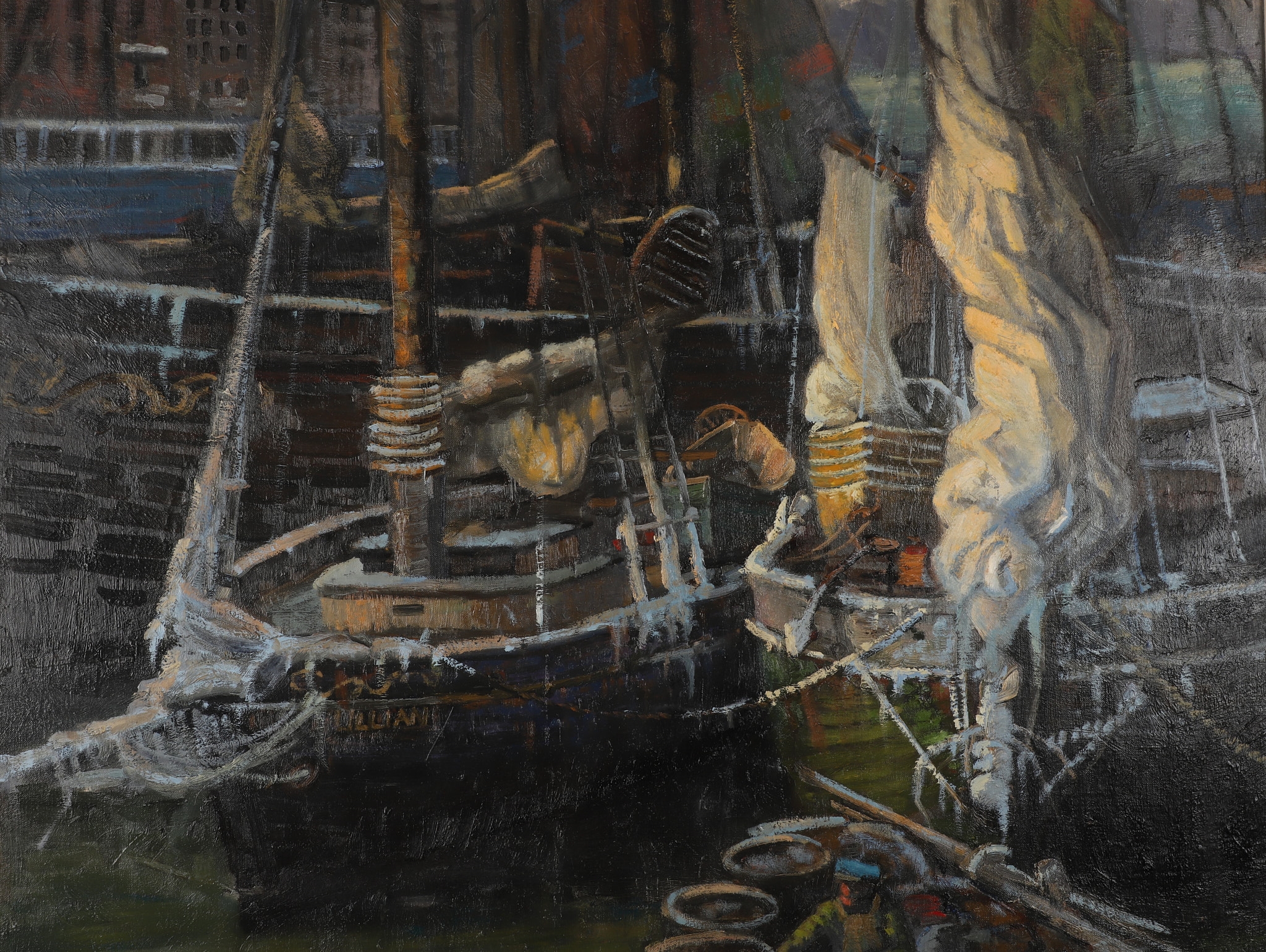 Ken Knowles | Baiting Lines, T-Wharf Boston | MutualArt