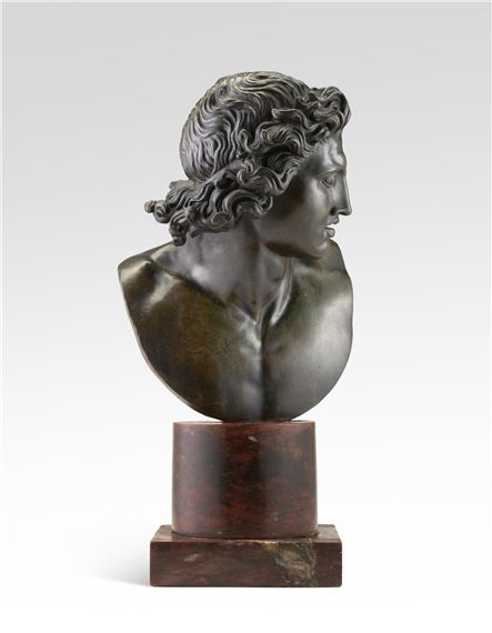 Francesco Righetti | A Roman bronze bust of the Dioscuro Castor, after ...