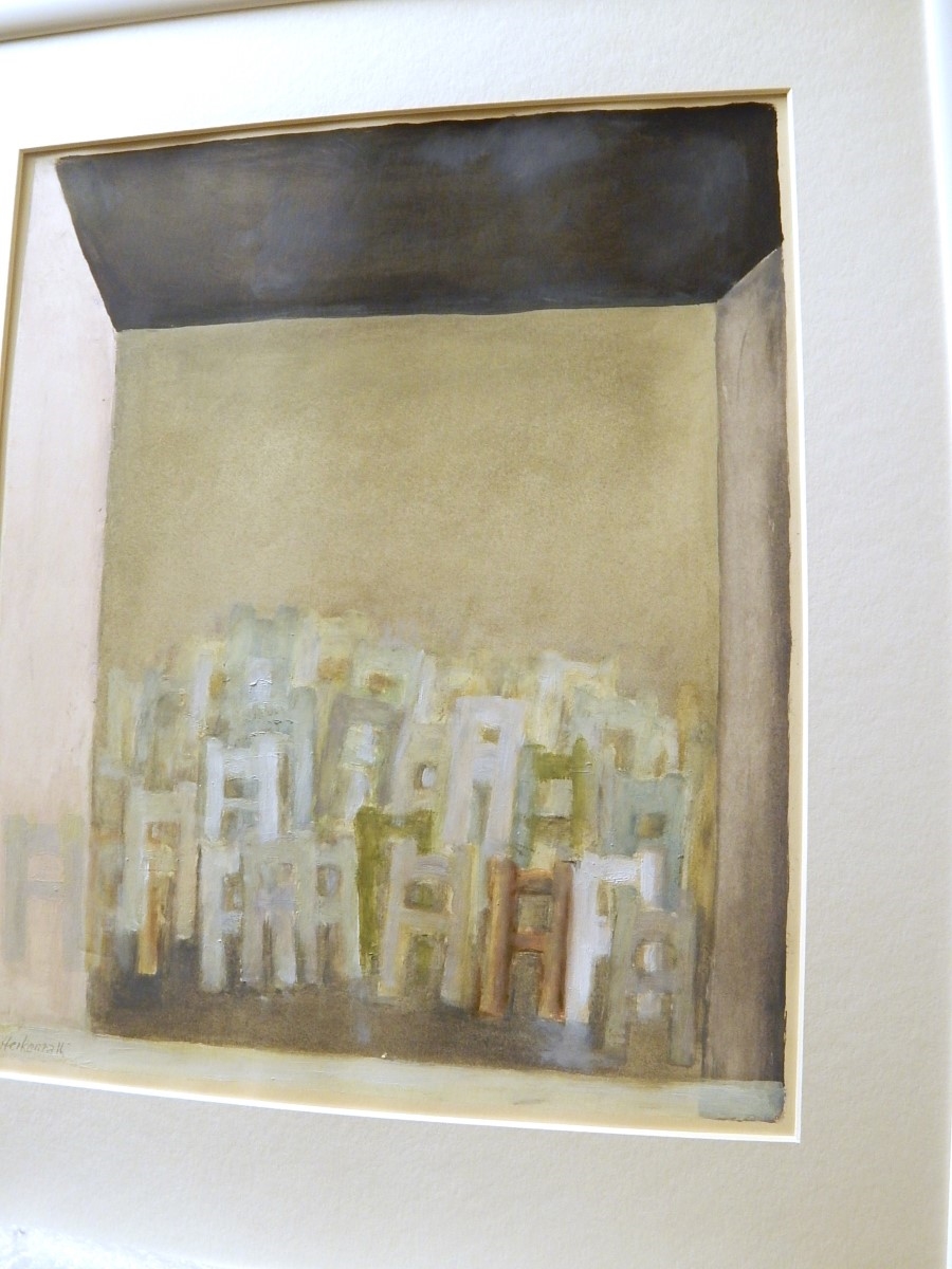 Artwork by Peter Herkenrath, Composition, Made of Oil On Canvas