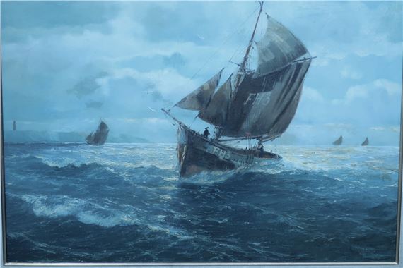 Returning fishermen - Fritz Haack