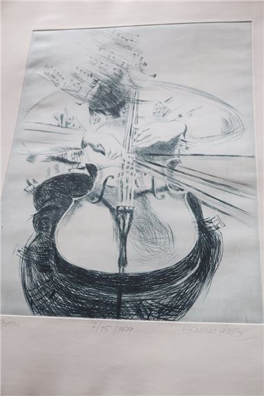 Cello player - Christian Gottlob Hammer