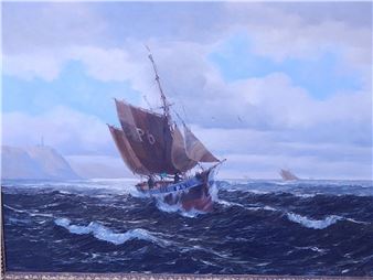 Rückkehrende Fischkutter - Fritz Haack