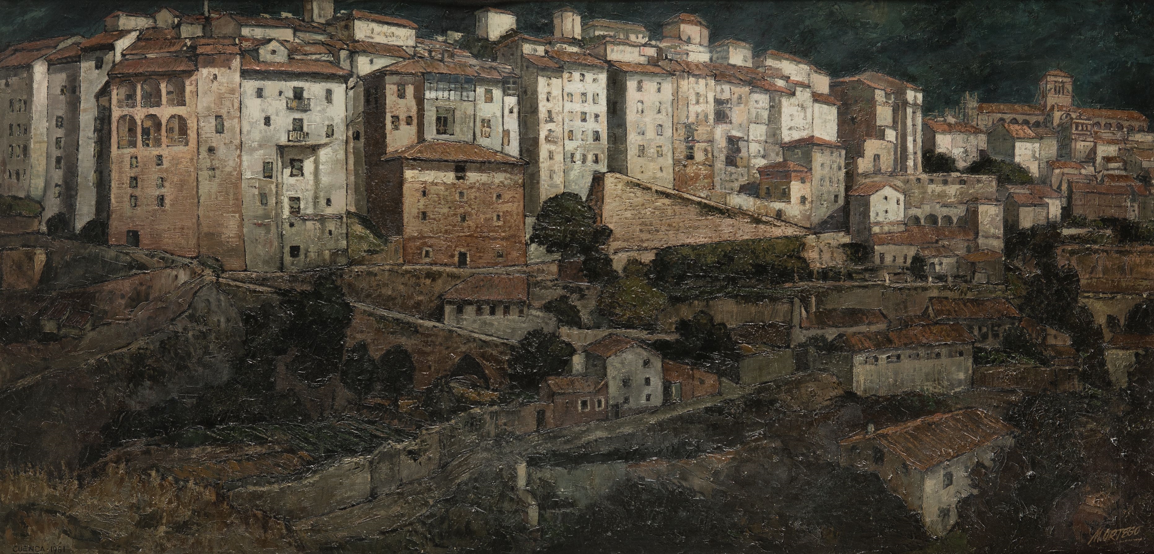 Artwork by Manuel Ortego Forniés, Hoz del Huecar, Made of Oil On Canvas