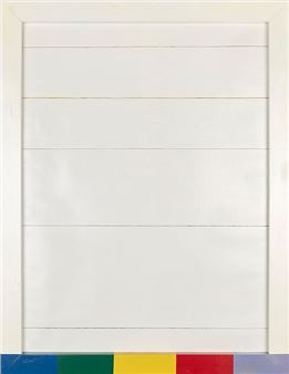 Huile sur toile : "Ouverture n° 10 - Jo Delahaut