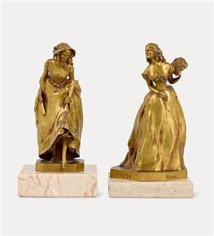 Jeunes filles se pavanant - Henri Frédéric Varenne