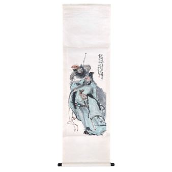 PAINTING OF GUAN YU AND ZHOU CANG - Fang Yifan