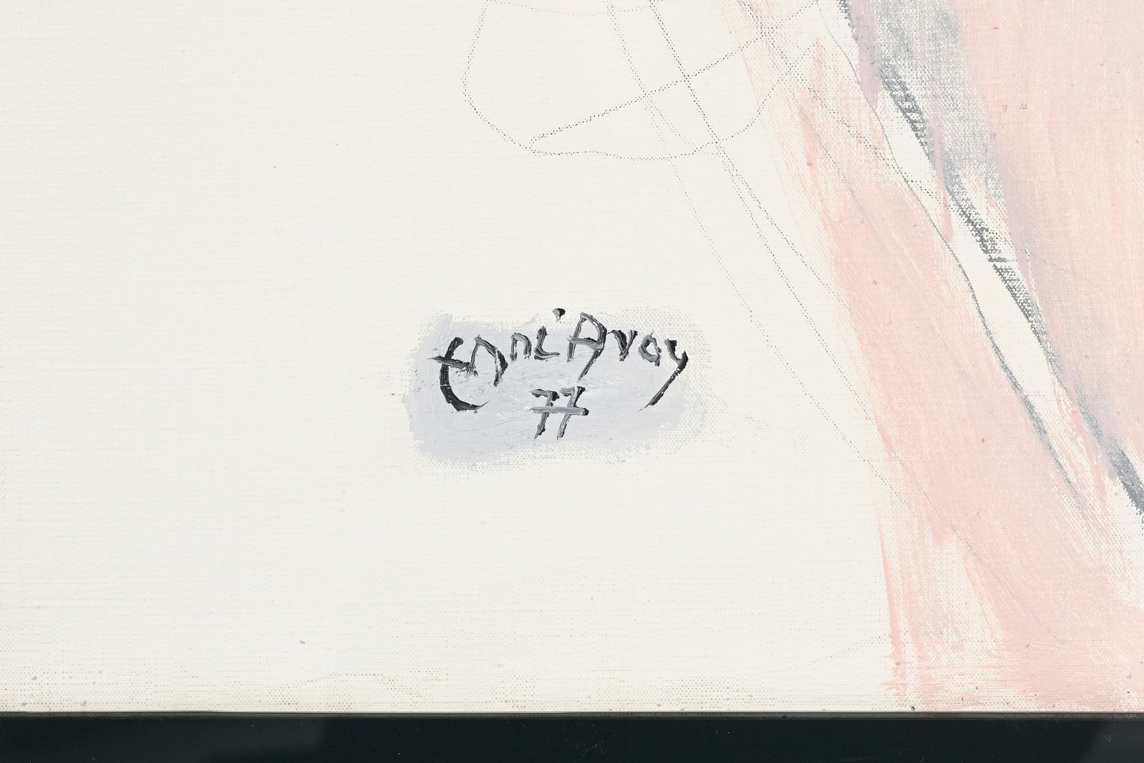 Artwork by Édouard-Georges Mac-Avoy, Femme drapée de rose, Made of oil on canvas