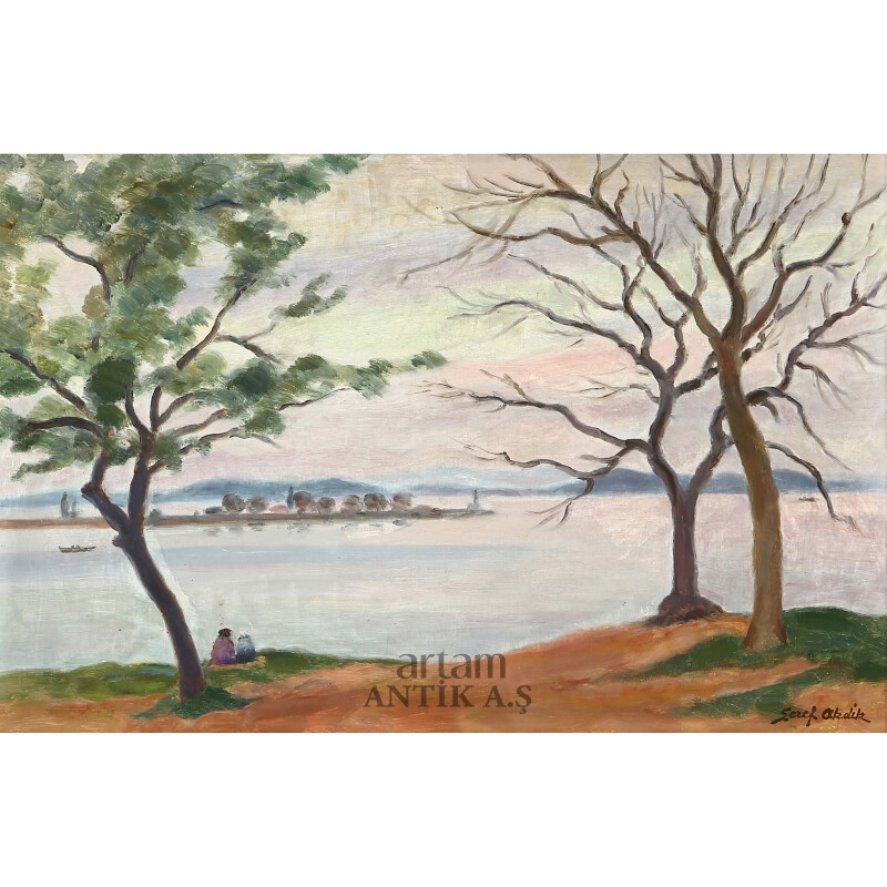 Artwork by Şeref Akdik, Peyzaj, Made of Duralit Üzerine ۲ğıǲⲹ