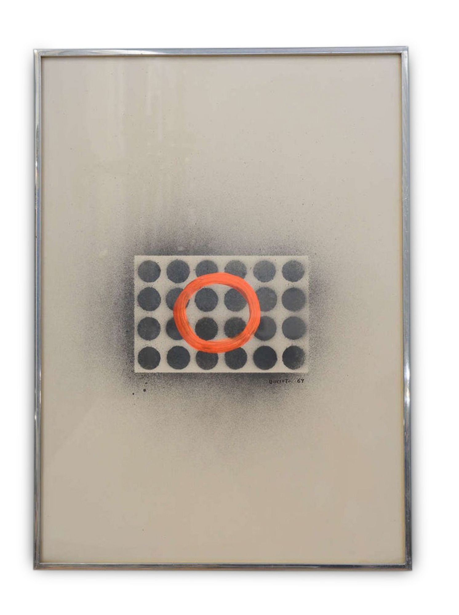 Artwork by Hisao Domoto, From the "Solutions de Continuities" series, Made of Mixed Media Painting