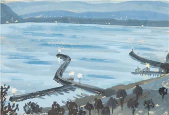 Murtensee, night - Harold Hemingway