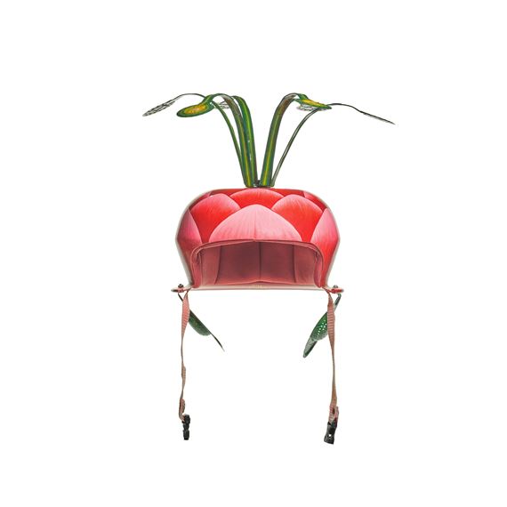 Pink Lotus Helmet - Adeela Suleman