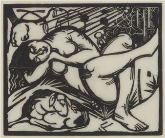 Schlafende Hirtin - Franz Marc