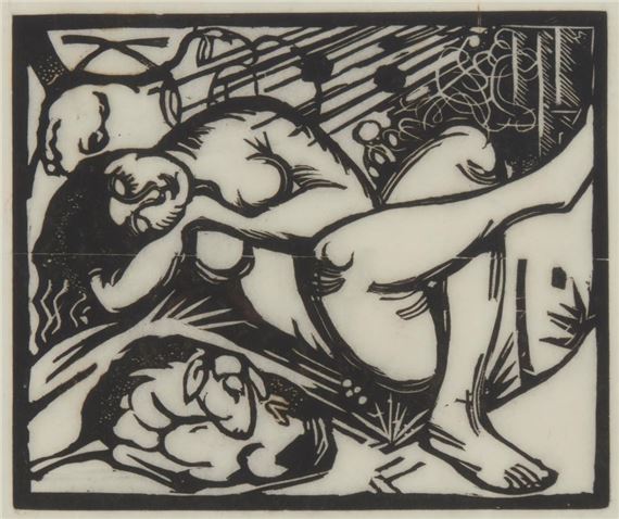 Schlafende Hirtin - Franz Marc