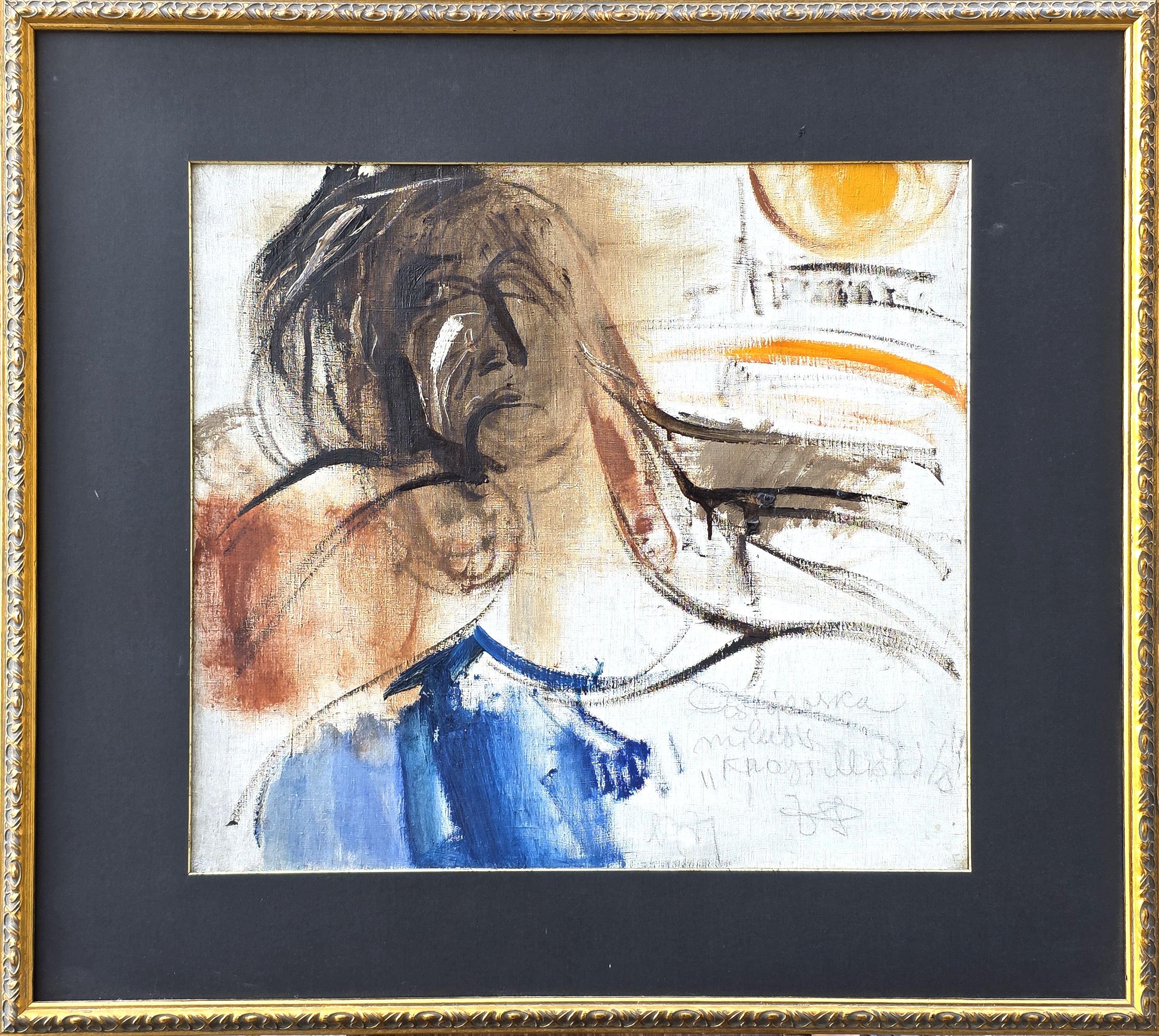 Artwork by Jānis Pauļuks, Dostojevska mīlulis kņazs Miškins, Made of oil on canvas