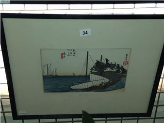 KUWANA:SHICHIRI 54 - Utagawa Hiroshige