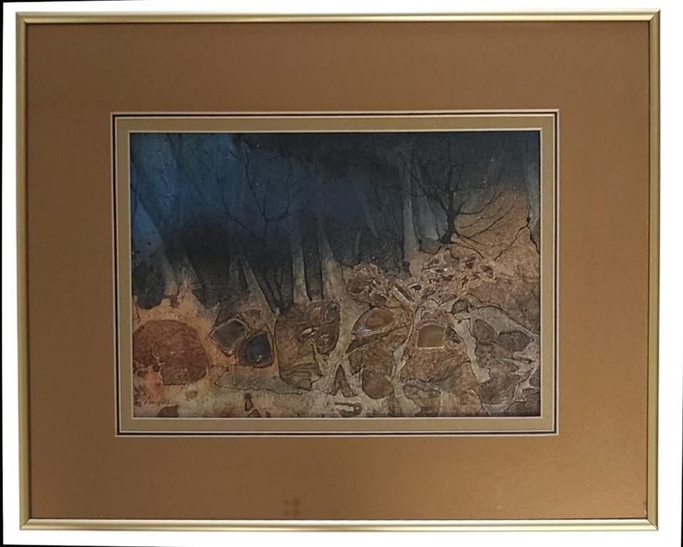 Artwork by Ann Leech, Blue Evening, Made of Mixmed