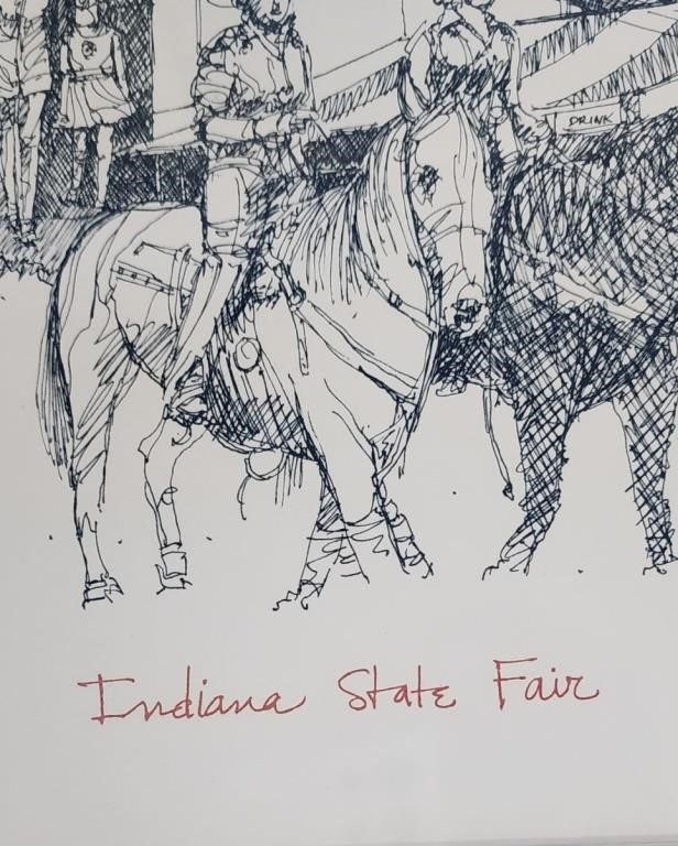 Artwork by Kanwal Prakash Singh, Indiana State Fair, Made of Lithograph