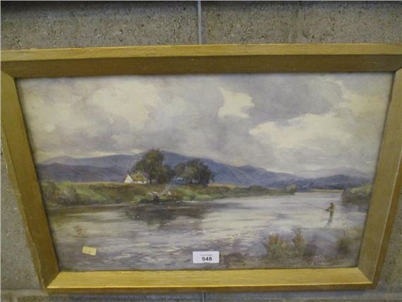 River Fishing - James Scott Kinnear