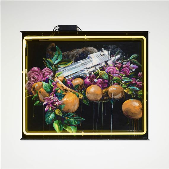 Desert Eagle with Fruit and Flowers - Patrick Martinez