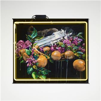 Desert Eagle with Fruit and Flowers - Patrick Martinez