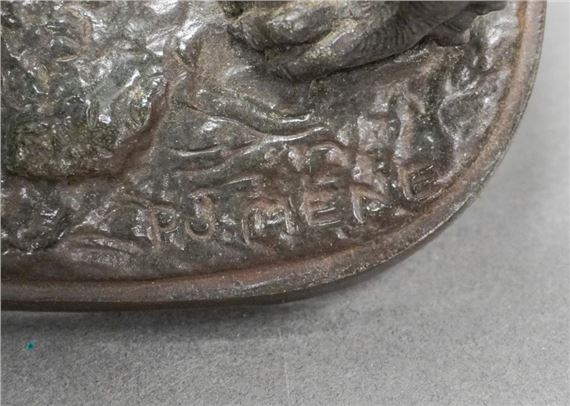 Artwork by Pierre-Jules Mene, Bronze Sculpture of a Hunting Dog, Made of Bronze