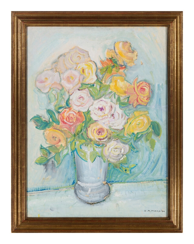 Artwork by Samuel A. Marx, 
Roses, 1944, Made of oil on paper laid to board