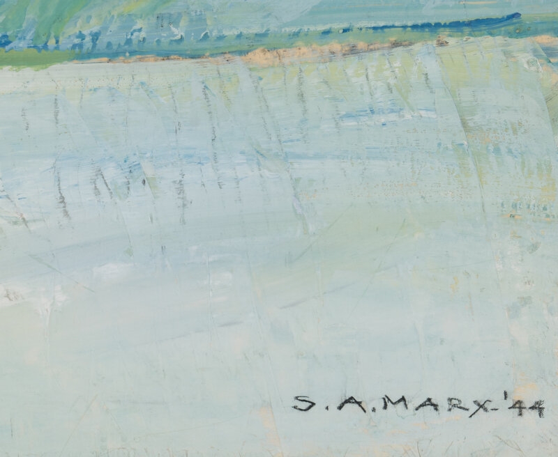 Artwork by Samuel A. Marx, 
Roses, 1944, Made of oil on paper laid to board