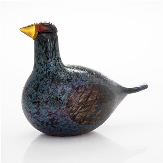 Capercaillie glass bird