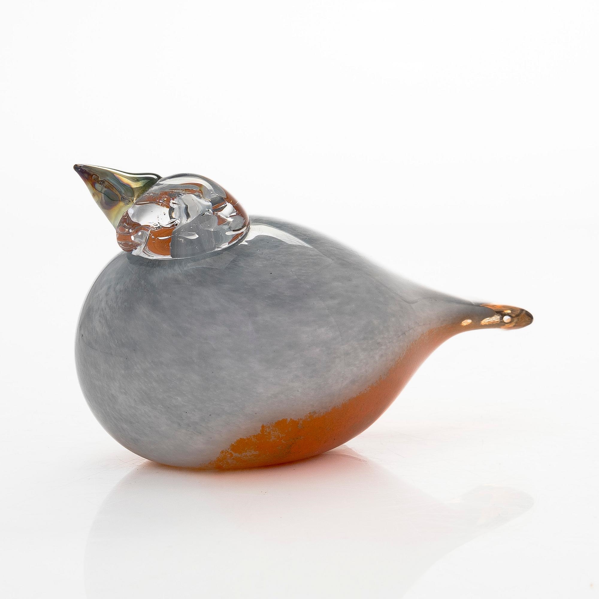 Artwork by Oiva Toikka, Siberian Jay, Made of Glass