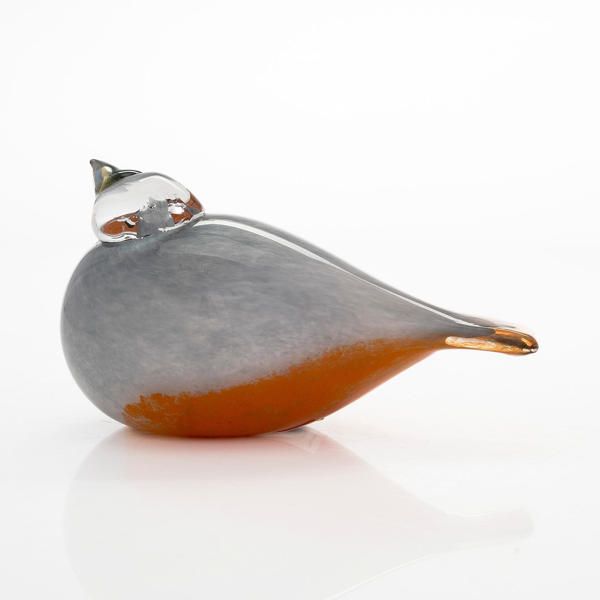 Artwork by Oiva Toikka, Siberian Jay, Made of Glass