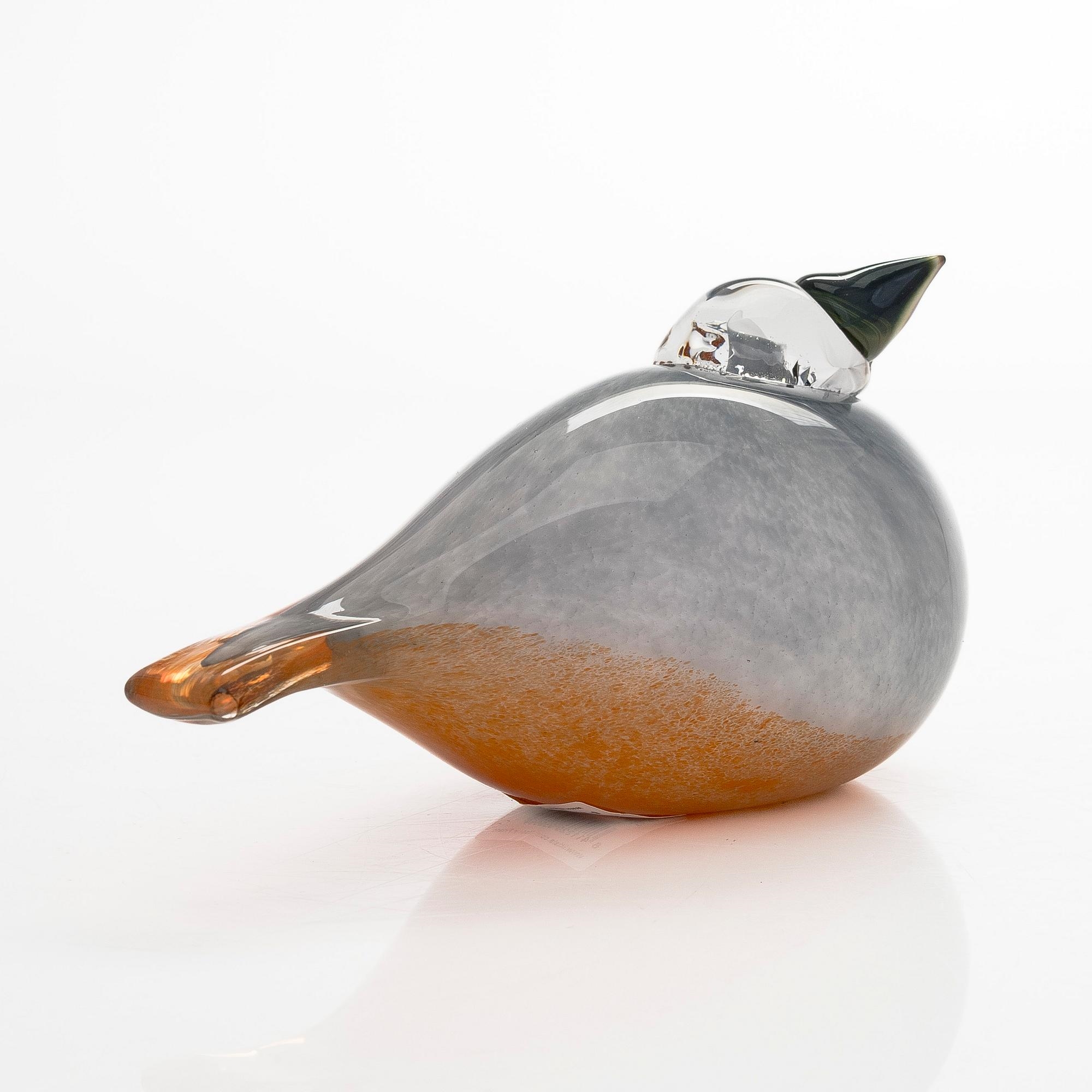 Artwork by Oiva Toikka, Siberian Jay, Made of Glass