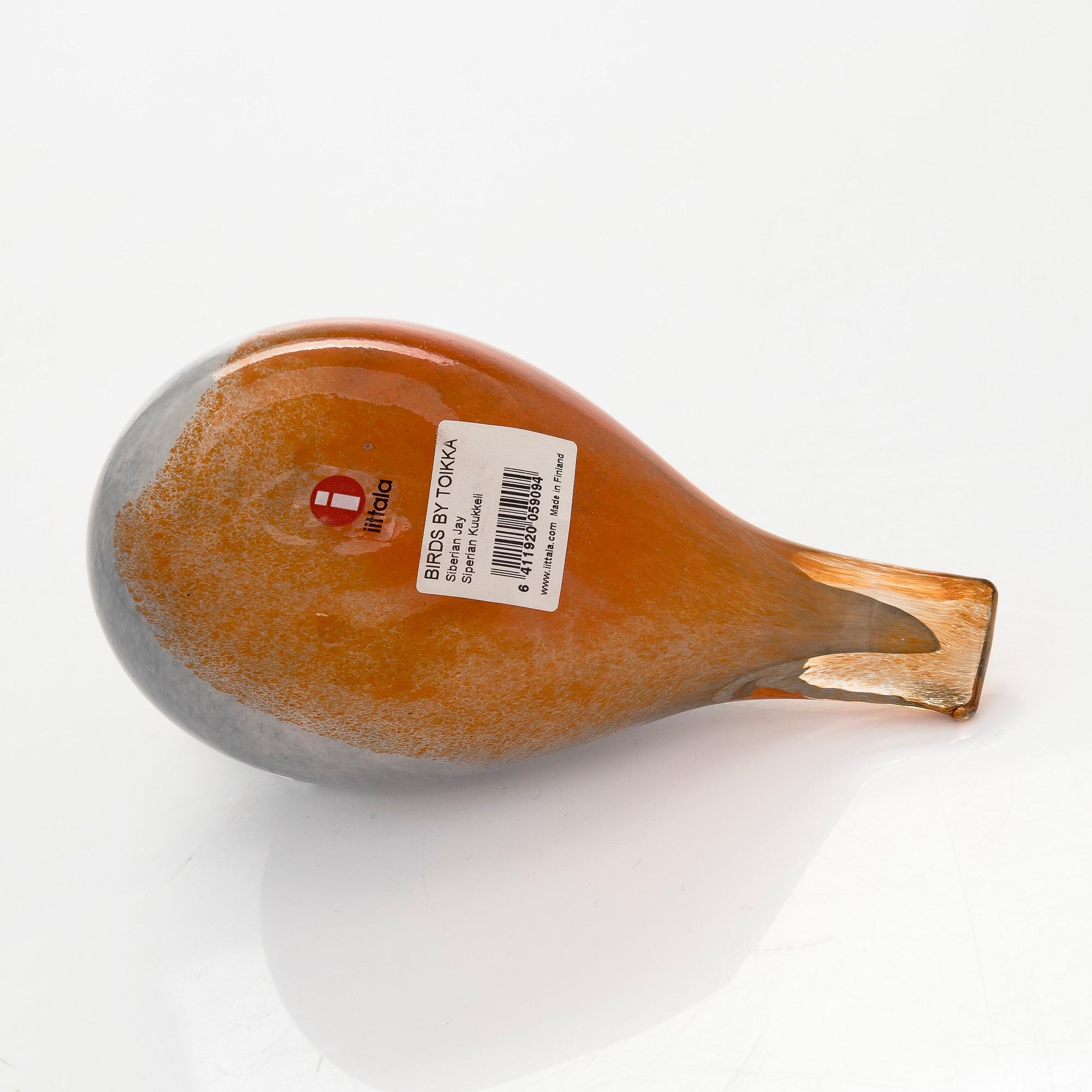 Artwork by Oiva Toikka, Siberian Jay, Made of Glass