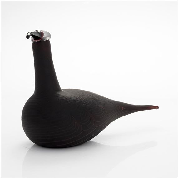 Curlew glass bird by Oiva Toikka