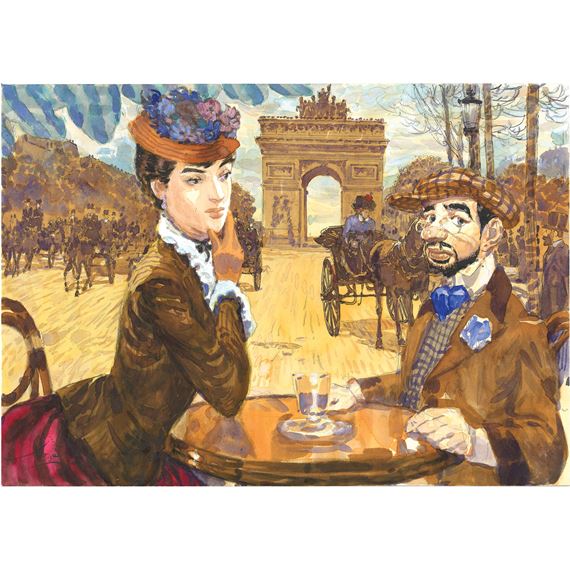 Toulouse Lautrec à l'arc de Triomphe by Gradimir Smudja