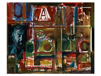 Kompozíció önarcképpel - László Gyémánt