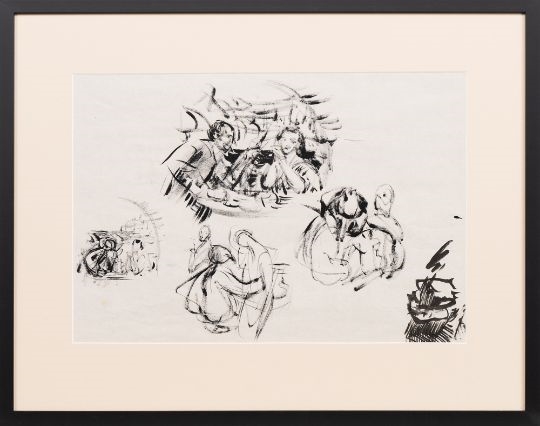 Artwork by John Bulloch Souter, STUDIO STUDIES, Made of Ink On Paper