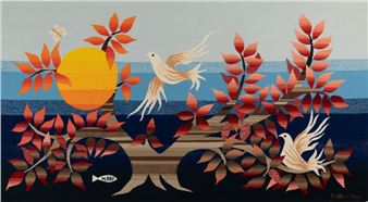 White birds in the sun - Michèle Ray