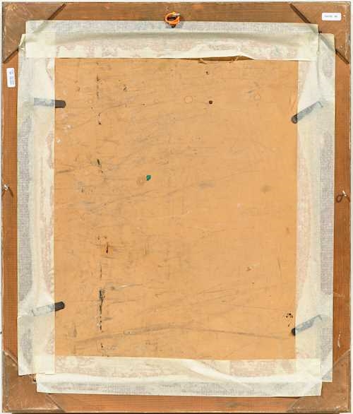 Artwork by Adolf Herbst, Landscape in Ticino, Made of Oil on board