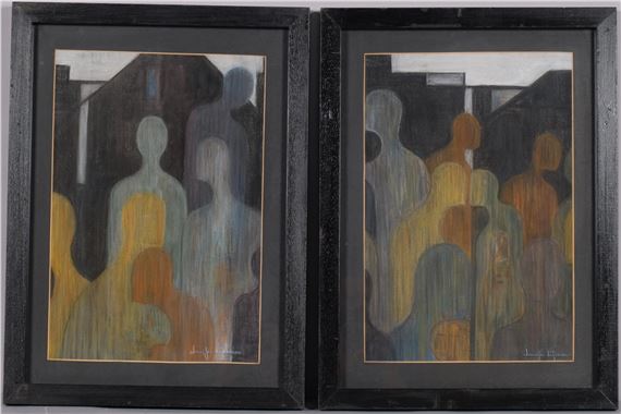 pair of figurative studies - Jennifer Lipman