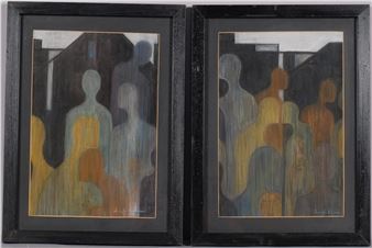 pair of figurative studies - Jennifer Lipman