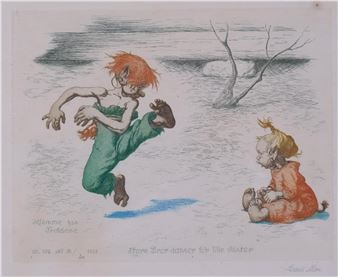 Little Brother Dancing For His Sister - Louis Moe