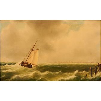 Sailboat on the Water - Herman van der Windt