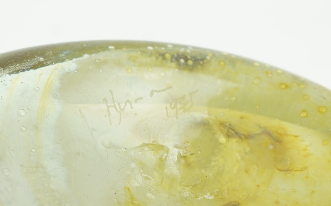 Artwork by Samuel J. Herman, A freeform studio glass bottle vase, Made of Glass