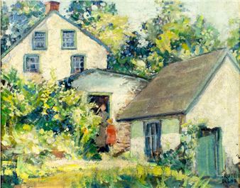 Landscape with Cottage - Ruth Light Braun