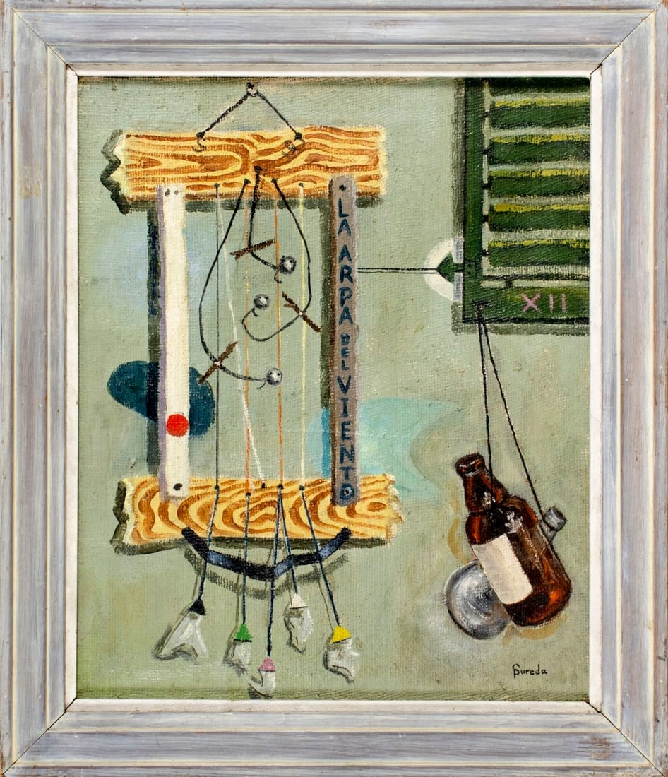 Artwork by André Suréda, Still Life - La Arpa Del Viento, Made of Oil On Canvas