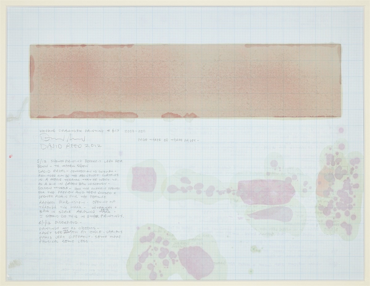 David Reed | Working Drawing for Painting #617 (2003 - 2011) | MutualArt