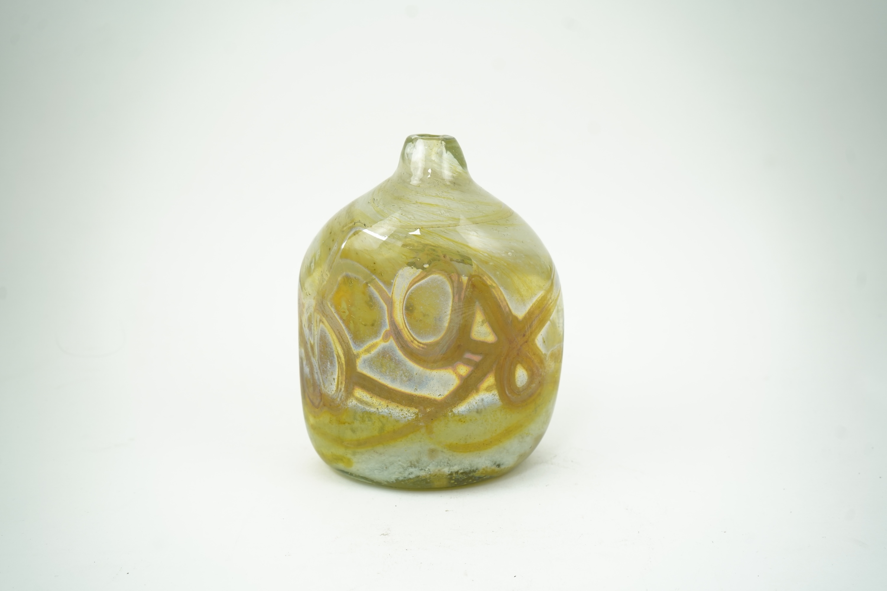 Artwork by Samuel J. Herman, A freeform studio glass bottle vase, Made of Glass