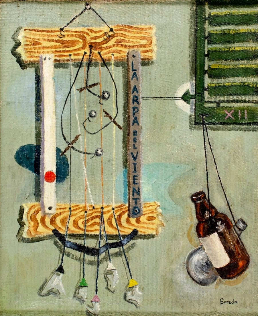 Artwork by André Suréda, Still Life - La Arpa Del Viento, Made of Oil On Canvas