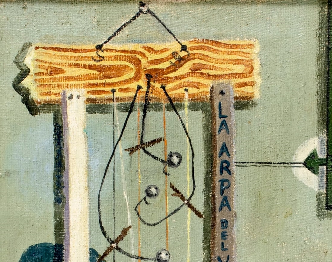 Artwork by André Suréda, Still Life - La Arpa Del Viento, Made of Oil On Canvas