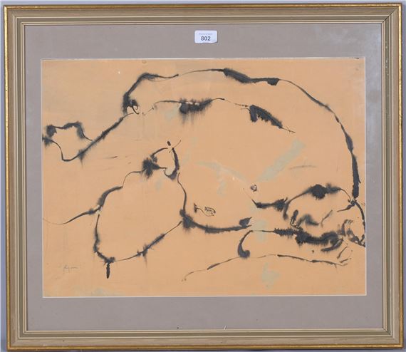 reclining nude - Adrian Ryan